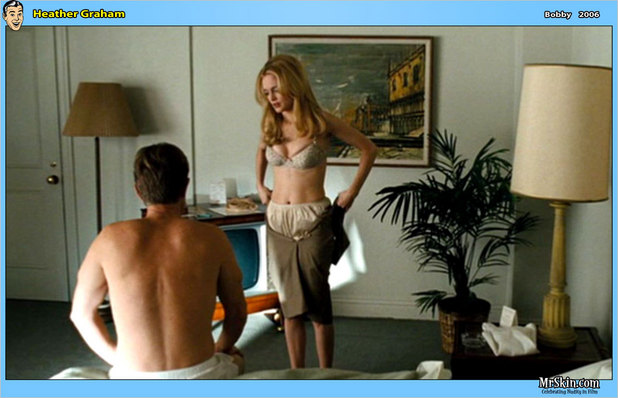 Heather Graham stripping at the hotel; Celebrity Hot 