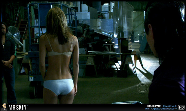 Grace Park in her panties; Celebrity Panties 