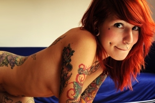 ...; Babe Emo Hot Red Head 