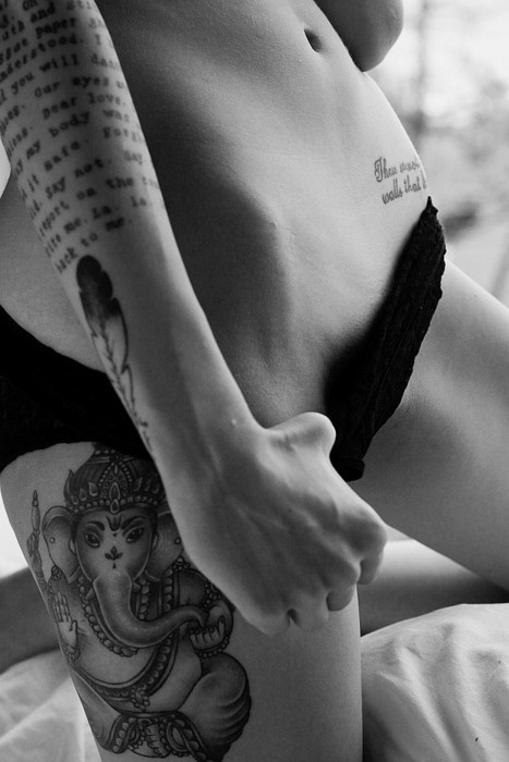 ...; Babe Hot Panties Tattoo 