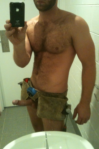 For the love of hairy - hhhairy: homopower: A handy screwdriver in his...; Men 