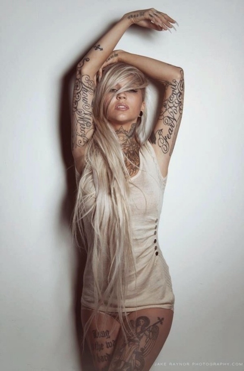 ...; Blonde Hot Non Nude Tattoos 